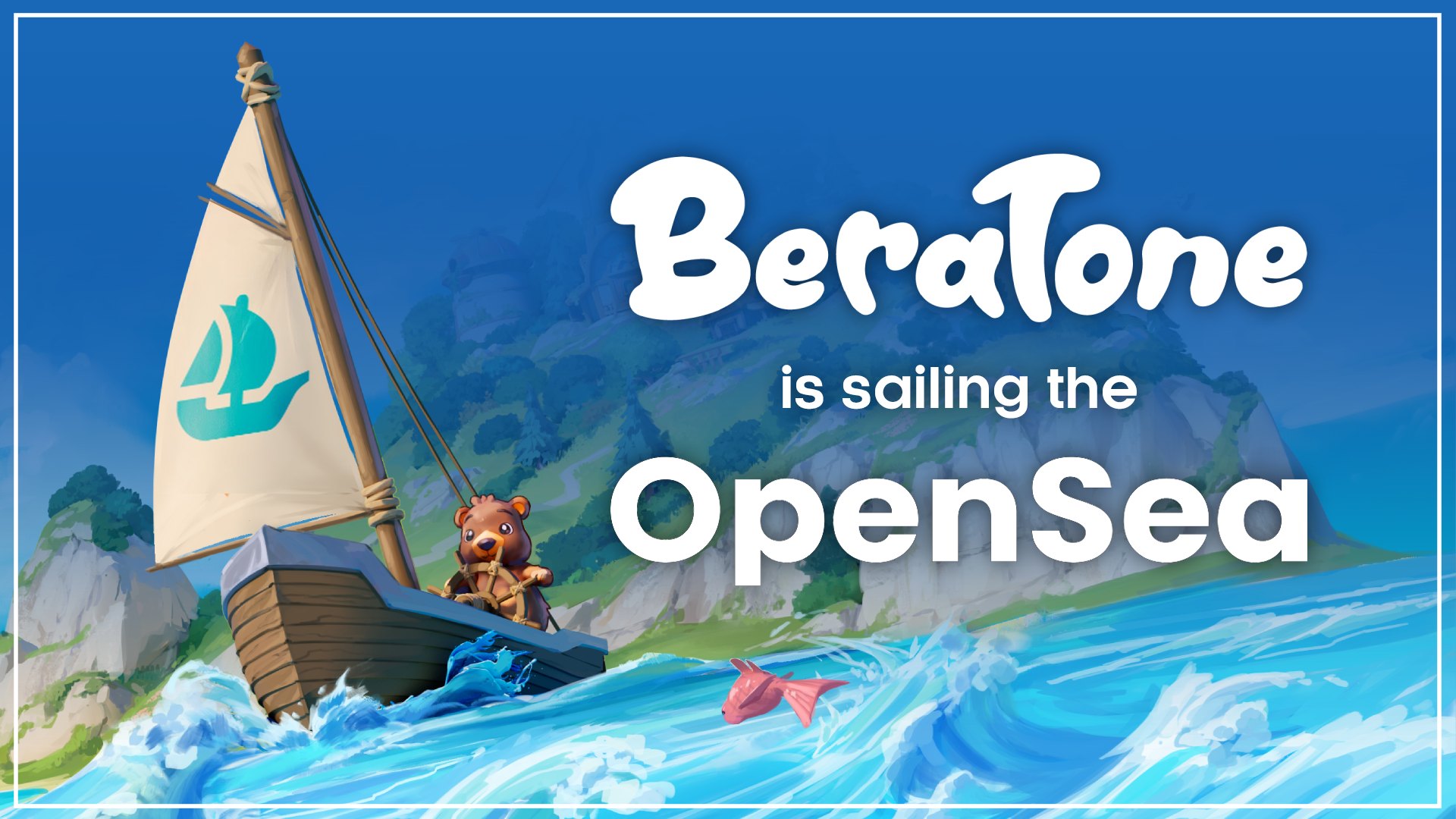 BeraTone OpenSea launch announcement graphic