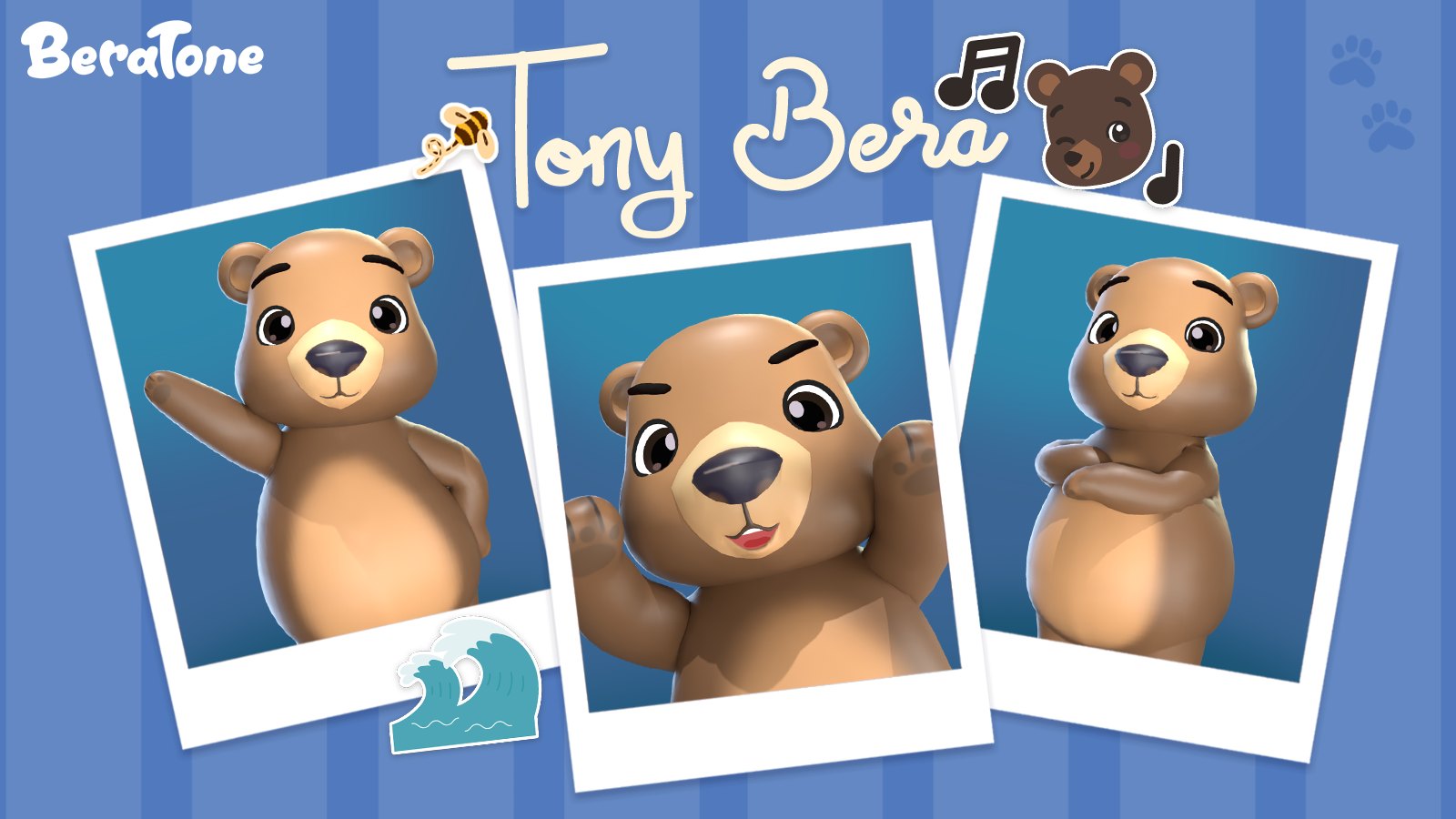 Tony Bera mascot character sheet for BeraTone