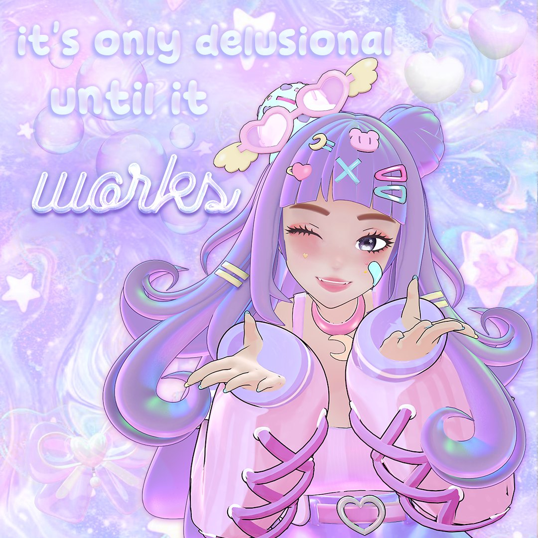 icybear brand graphic, "it's only delusional until it works"